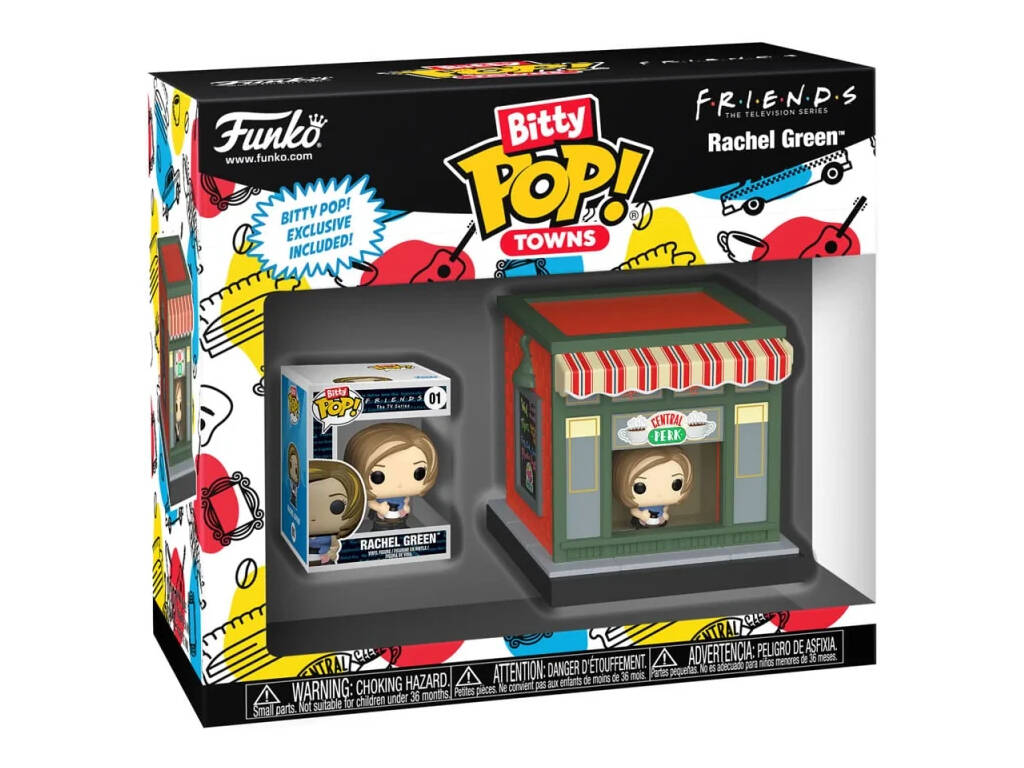 Funko Pop Bitty Towns Friends Figure Rachel Green et Central Perk 83689