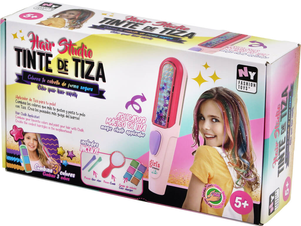 Tinta de Giz para o Cabelo com Aplicador Mágico