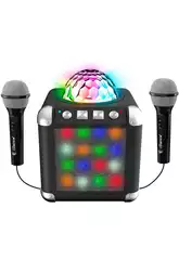IDance Karaoke con 2 microfoni, luci a led e palla da discoteca Cefa Toys 360