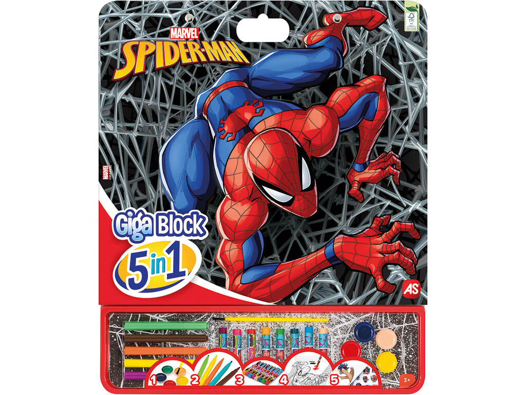 Spiderman Giga Activity Block 5 en 1 Cefa Toys 21881