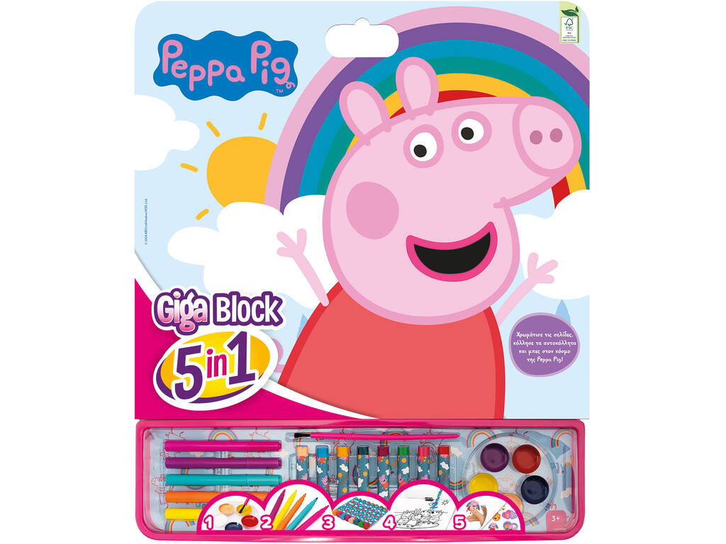 Peppa Pig Giga Block de Actividades 5 en 1 Cefa Toys 21883