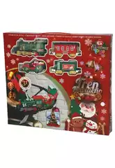 Train de Noël pour l'arbre de Noël avec lumière LED et sons