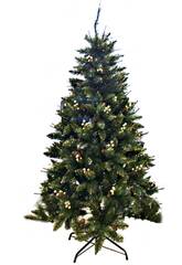 Árbol de Navidad Decoración Oro de 120 cm con 318 Puntas