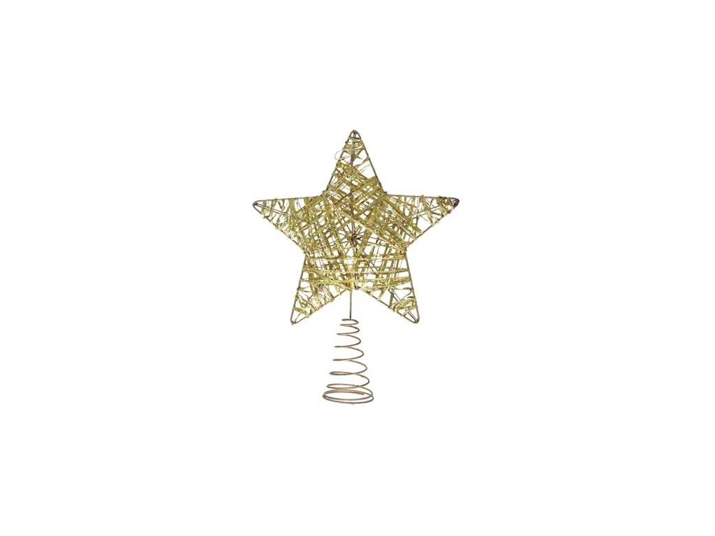 Adorno Estrella de 24x18,5x3,5 cm para la Punta del Árbol de Navidad