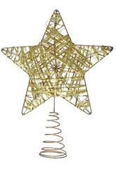 Adorno Estrella de 24x18,5x3,5 cm para la Punta del rbol de Navidad