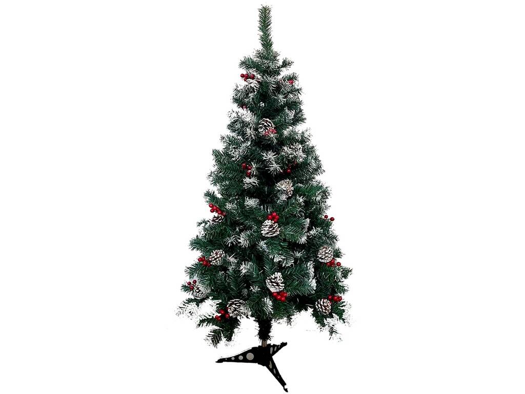 Árbol de Navidad Verde Nevado de 120 cm con 280 Puntas