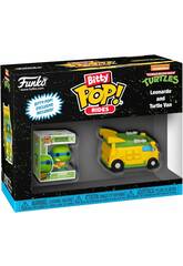 Funko Pop Bitty Rides Turtugas Ninja Figura Leonardo y Turtle Van 83626