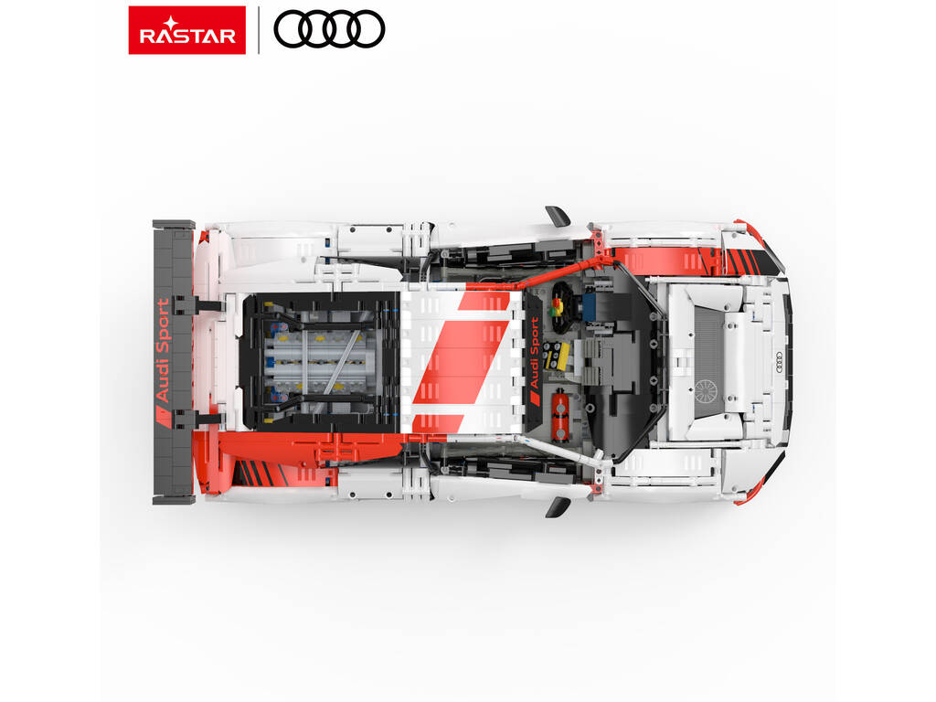 Audi R8 LMS GT3 Blanco Radio Control 1:8 Construible de 3322 Piezas