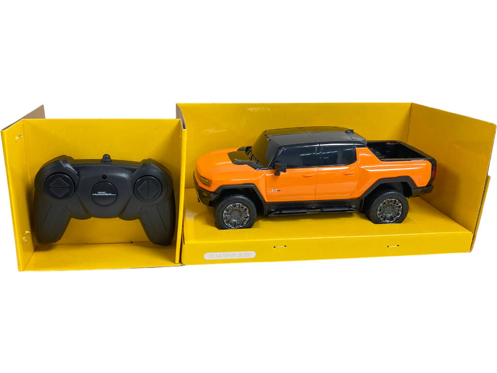 Rádio Controlo 1:26 GMC Hummer EV Laranja