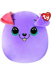 TY Squishy Beanies Peluche Cane Viola da 30 cm