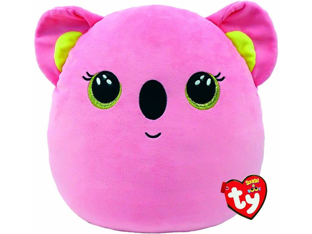TY Squishy Beanies Peluche Koala rose 30 cm