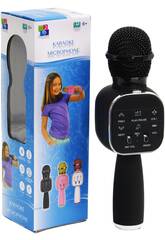 Microfone Karaoke Preto com Conexo Bluetooth