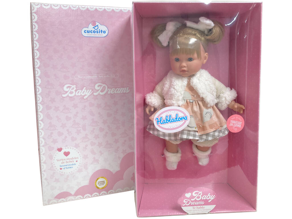 Boneca Bebé Baby Dreams de 30 cm Lara Falante Rosa