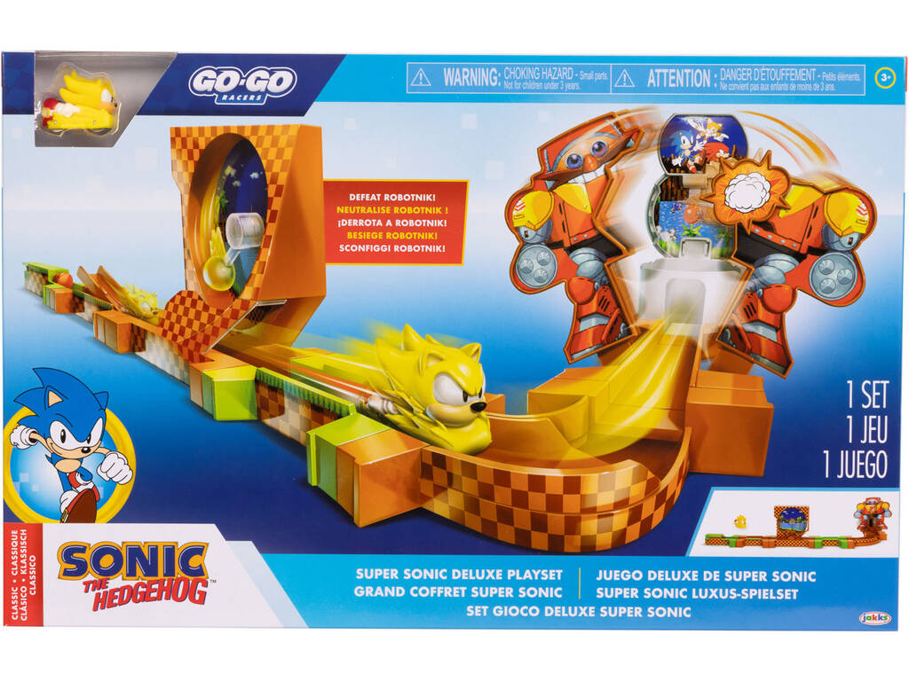 Sonic The Hedgehog Go Go Racers Juego Deluxe de Super Sonic