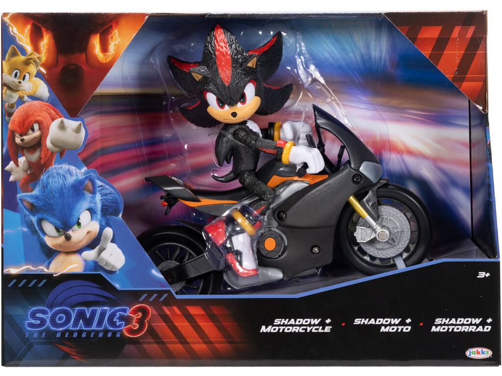 Sonic The Hedgehog 3 Figura Shadow con Moto