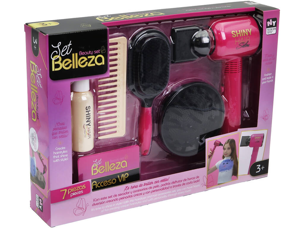 Set de Belleza con Secador y Accesorios