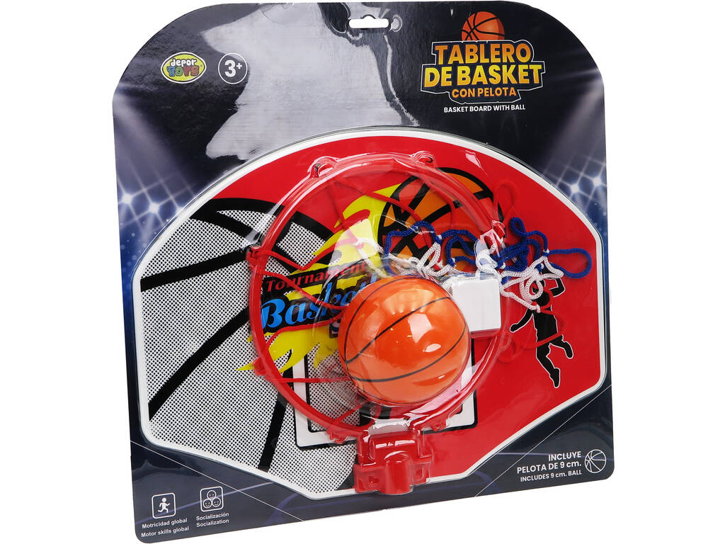 Tabuleiro de Basquetebol com Bola 9 cm