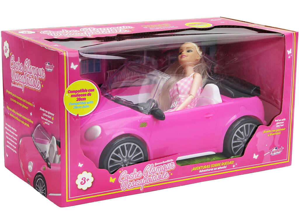 Voiture décapotable Glamour avec poupée