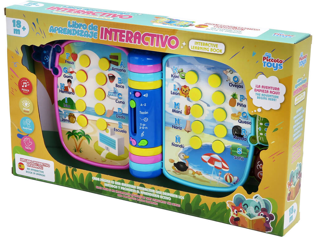 Libro de Aprendizaje Interactivo con Música y Luz