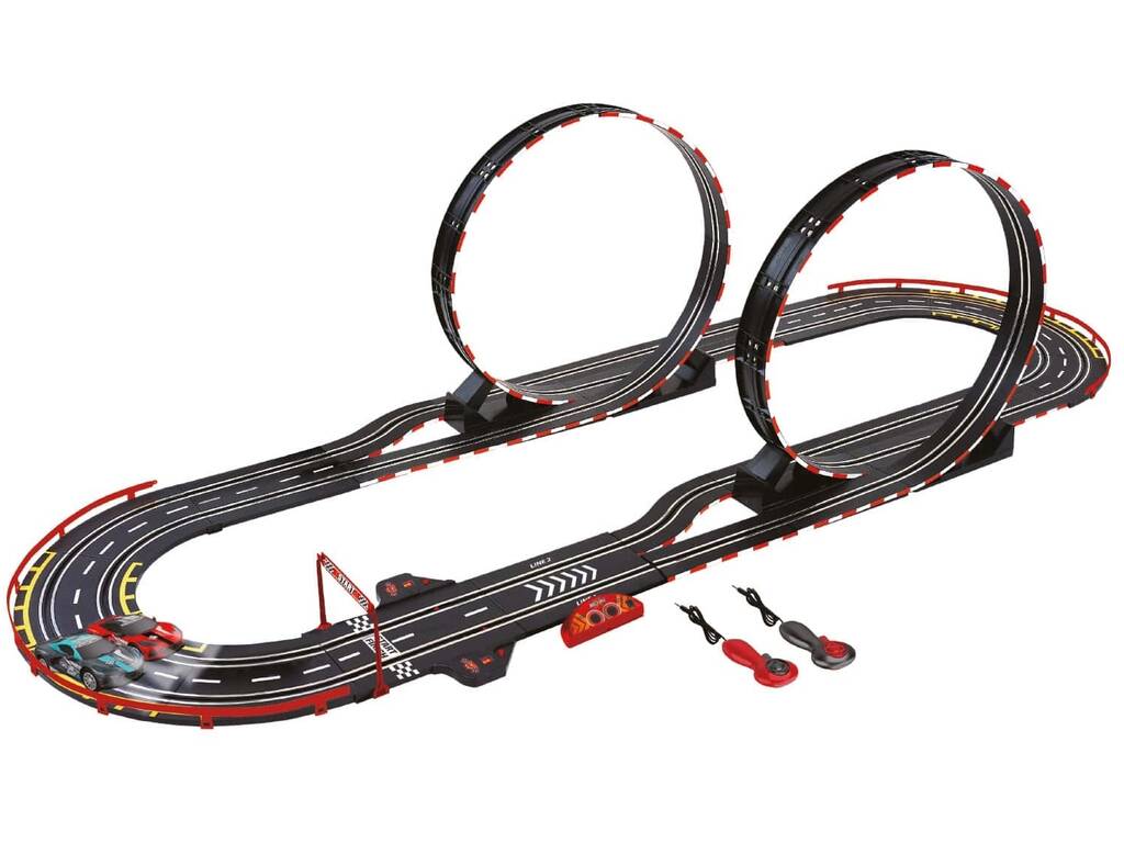 Pista Looping Extremo Racers com 2 Carros