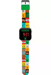 Horloge LED Minecraft