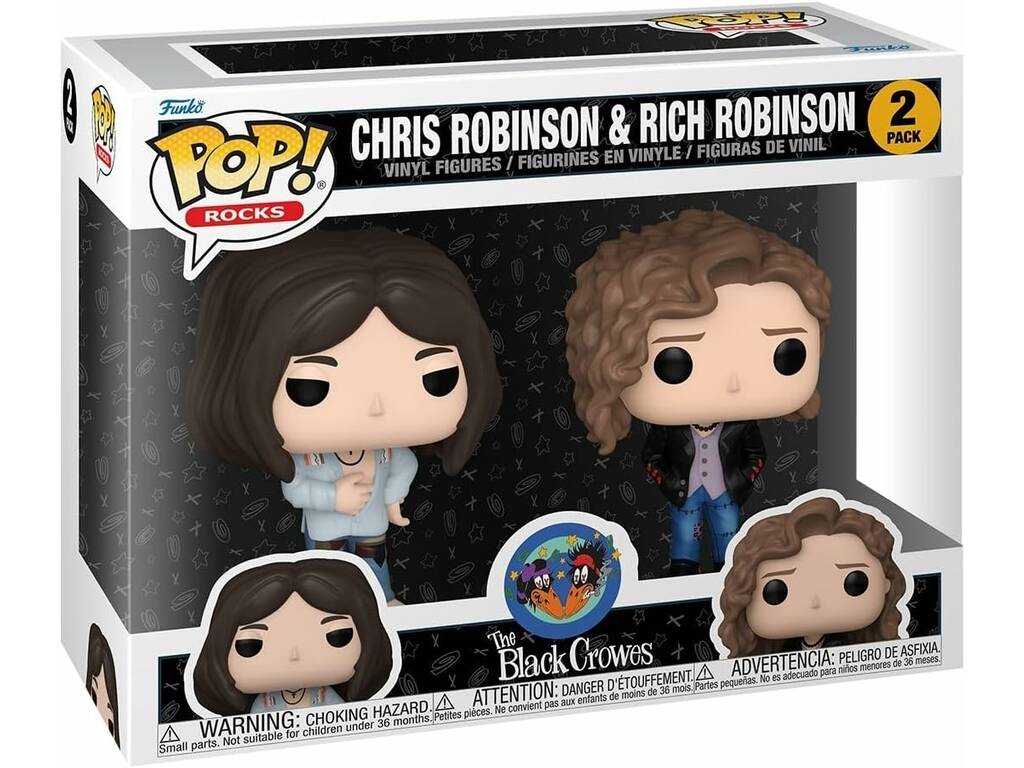 Funko Pop Rocks The Black Crowes 2 Pack Figura Chris Robinson e Rich Robinson