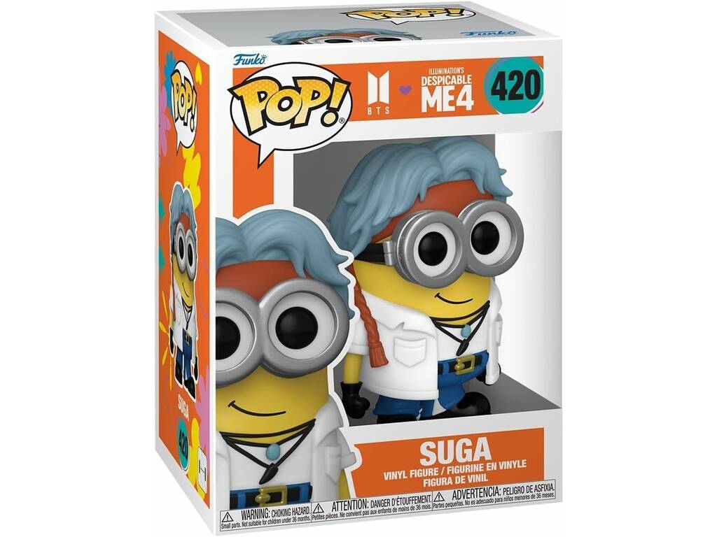 Funko Pop BTS x Minions Figura Suga