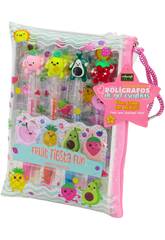 Set de 4 stylos  encre gel Fruit Party