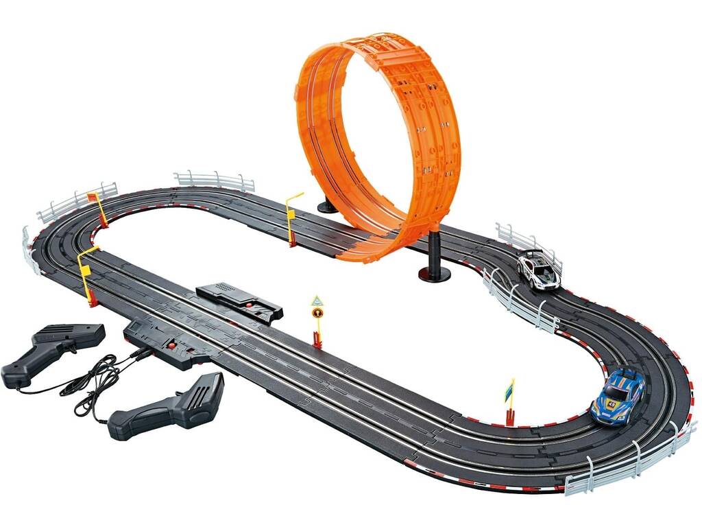 Pista Looping Extremo Racers Escala 1:43 con 2 Coches