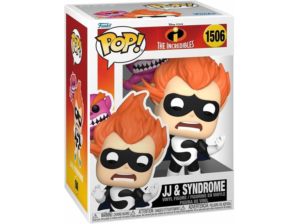 Funko Pop Los Increíbles Figura JJ y Syndrome