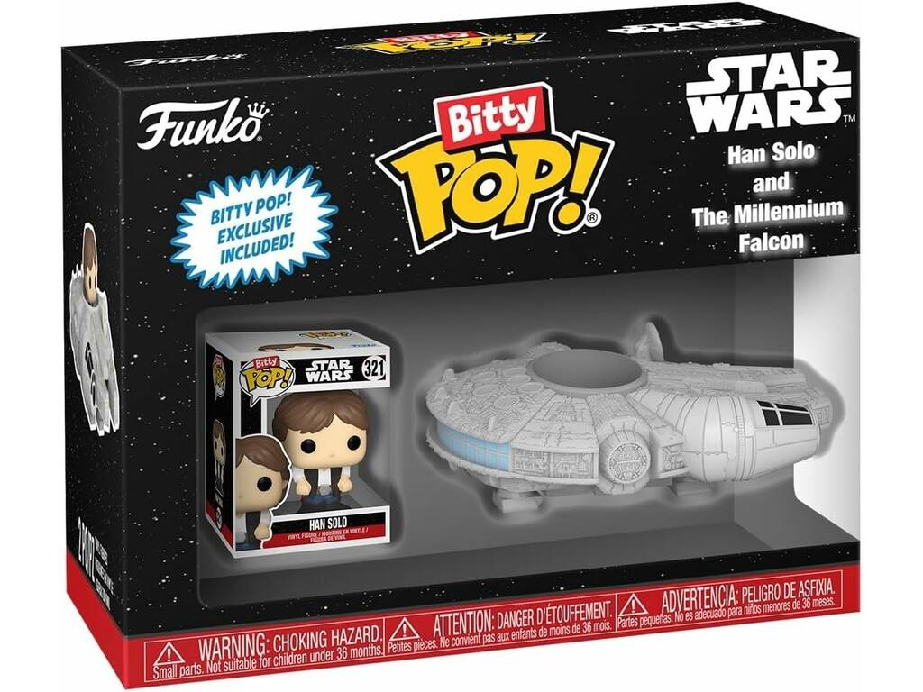 Funko Pop Bitty Rides Star Wars Han Solo y Halcón Milenario