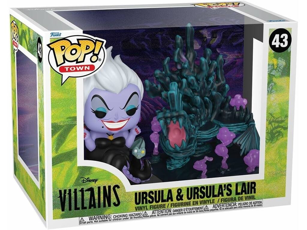 Funko Pop Town Disney Villains Figura Úrsula com Covil