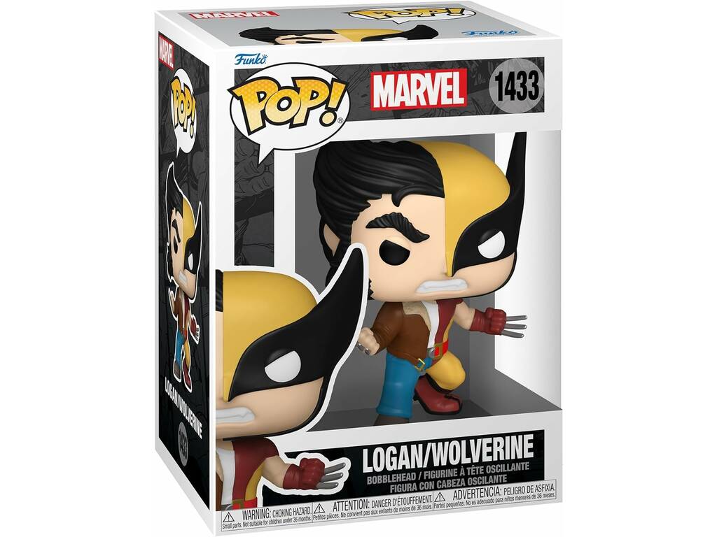 Funko Pop Marvel Figura Logan y Lobezno