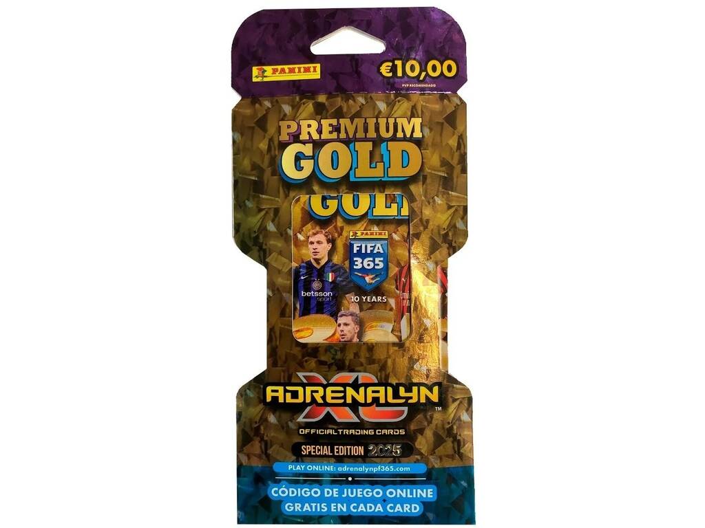 Adrenalyn XL Fifa 365 2025 Sobre Premium Gold con 10 Cards