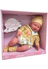 Boneca Beb Conjunto Amarelo de 42 cm com Sons