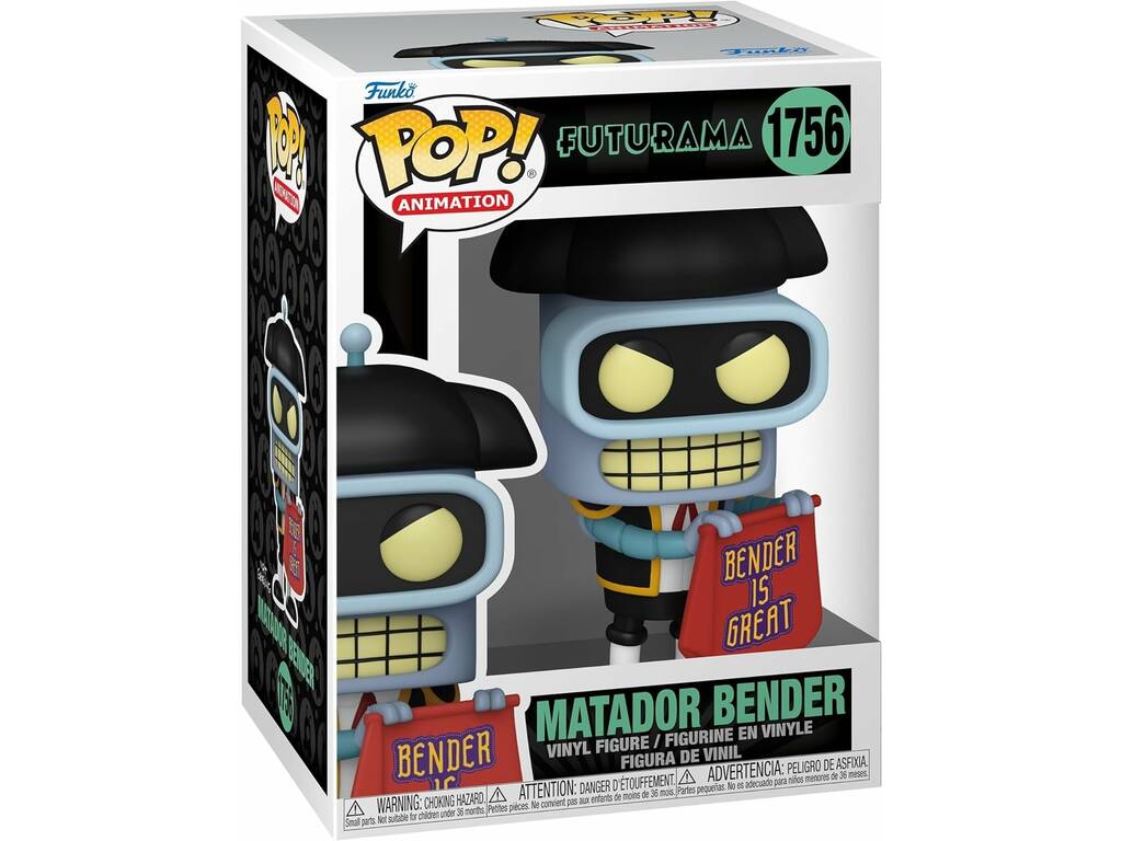 Funko Pop Animation Futurama Figura Matador Bender