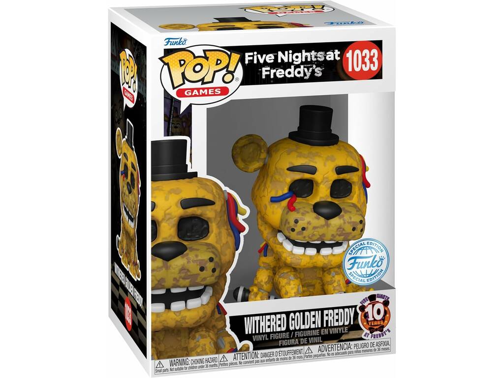 Funko Pop Games Five Nights At Freddy’s Figura Withered Golden Freddy