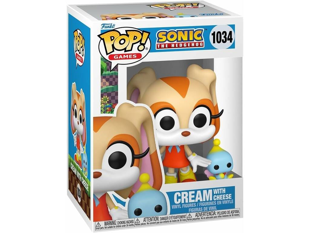 Funko Pop Games Sonic The Hedgehog Figura Cream com Cheese