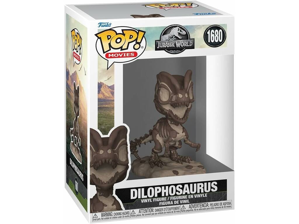 Funko Pop Movies Jurassic World Figura Dilophosaurus Fossil