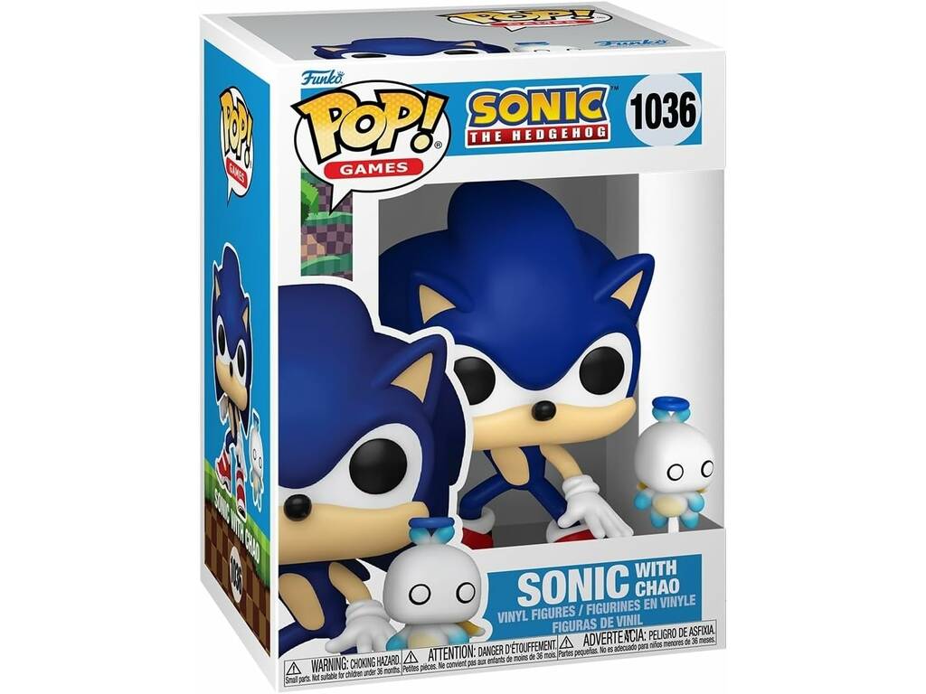 Funko Pop Games Sonic The Hedgehog Figure Sonic avec Hero Chao