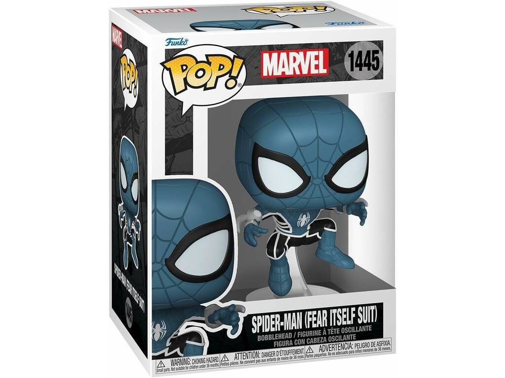 Funko Pop Marvel Figura Spiderman Fear Itself Suit com Cabeça Oscilante