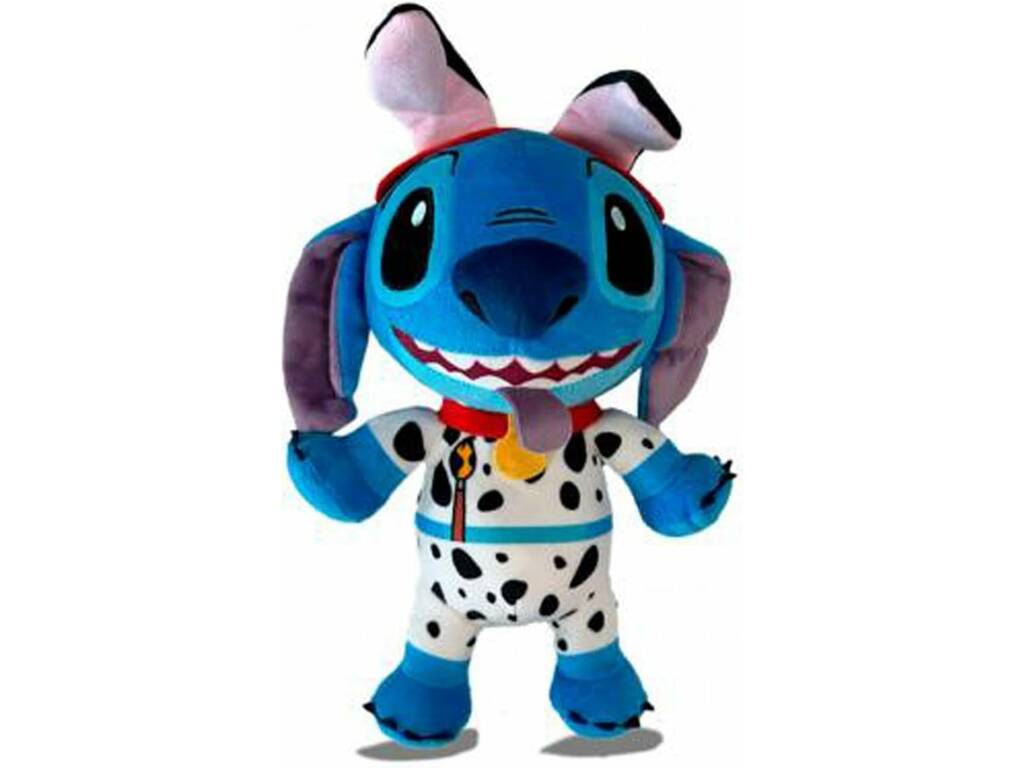 Disney Stitch In Costume Peluche Stitch con Disfraz de Dálmata de 25 cm