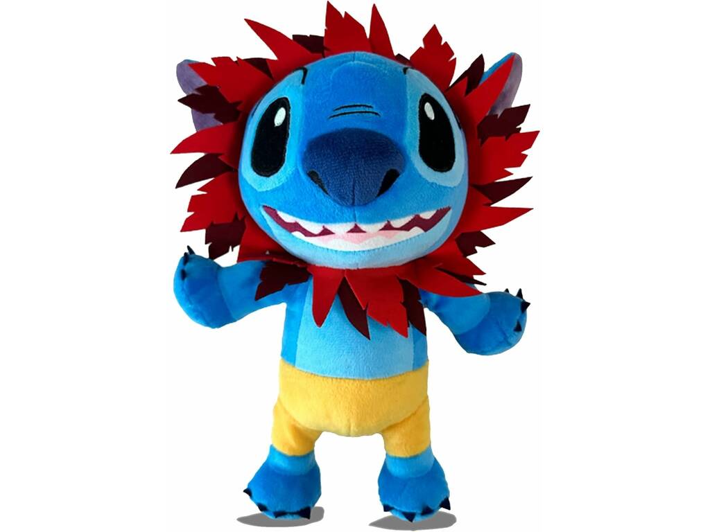 Disney Stitch In Costume Peluche Stitch con Disfraz de Simba de 25 cm