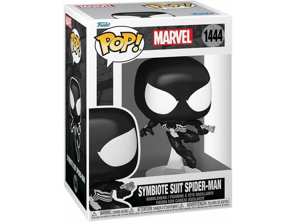 Funko Pop Marvel Figura Spiderman Traje Simbionte con Cabeza Oscilante