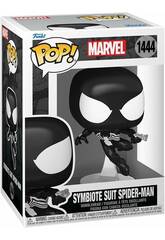 imagen Funko Pop Marvel Figura Spiderman Traje Simbionte con Cabeza Oscilante