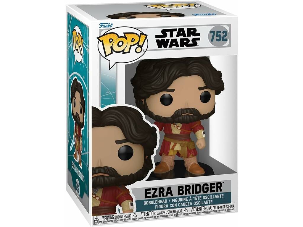 Funko Pop Star Wars Ahsoka Figura Ezra Bridger con Cabeza Oscilante