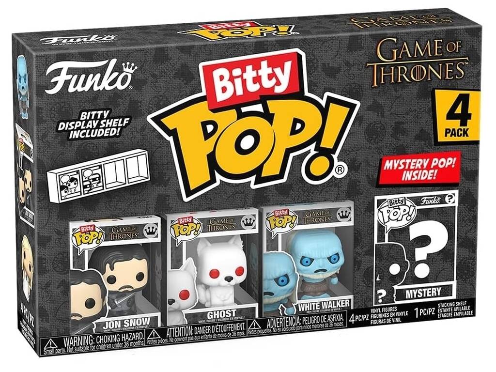 Funko Pop Bitty Juego de Tronos Pack 4 Mini Figuras con Jon Snow