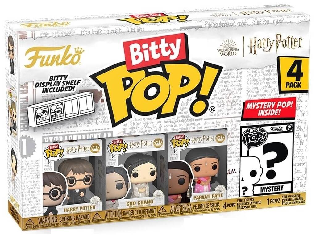 Funko Pop Bitty Harry Potter Pack 4 Mini Figuras con Harry Potter