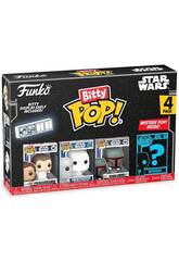 imagen Funko Pop Bitty Star Wars Pack 4 Mini Figuras con Princesa Leia