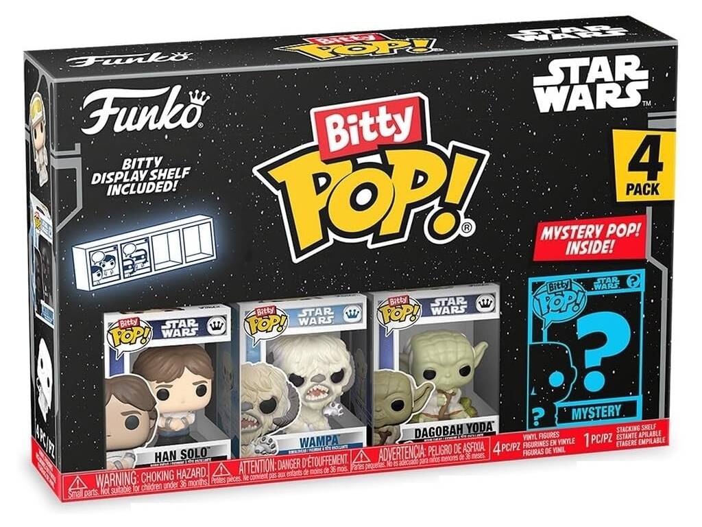 Funko Pop Bitty Star Wars Pack 4 Mini Figure con Han Solo